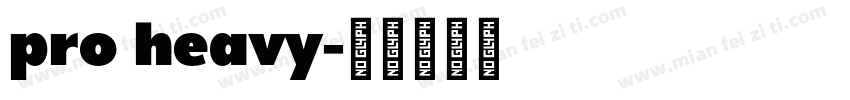 pro heavy字体转换